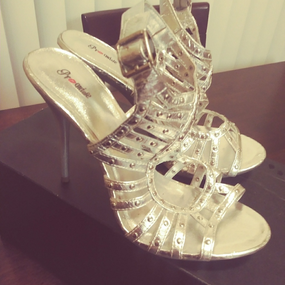 Silver heels